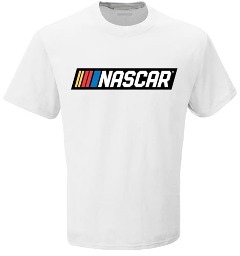 Camiseta de Nascar unisex adulto Checkered Flag Sports J5569 de cuello redondo casual