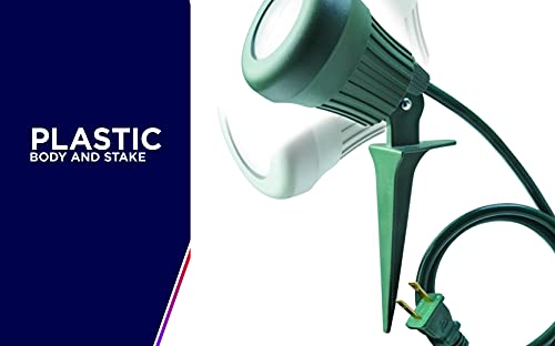 Woods 0434 434 60W 200 Lumen Stake Light, 5 Leds, Green With 2 Extra Lenses, 1-Pack #TOP4