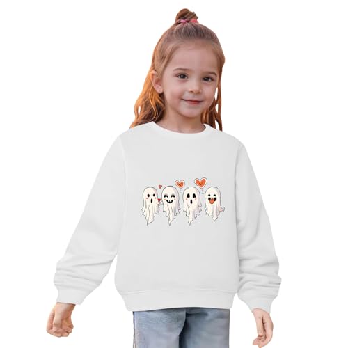 Cute Sweatshirts for Girls Casual Long Sleeve Loose Crewneck Sweatshirt Halloween Funny Graphic Print Fall Clothing2