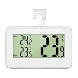 MoSundi Digitales Innenthermometer mit LCD-Display, Dual-Temperatur- und Feuchtigkeitsmonitor...