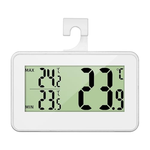 Gettimore Termometro digitale dell'interno con l'esposizione dell'affissione a cristalli liquidi per il frigorifero domestico