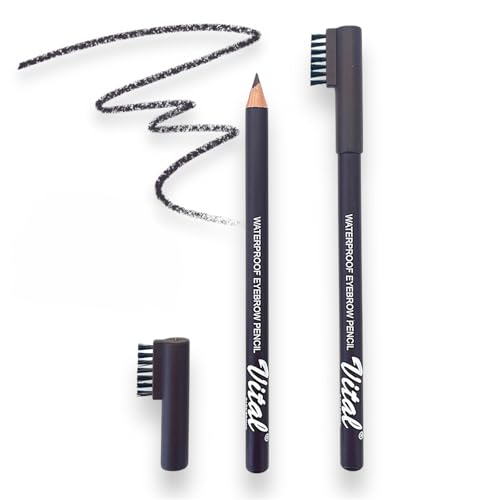 Image of Natural Definer Eyebrow Pencil With Brush -2 in 1 Precise Brow, Waterproof, Long Lasting & Easy Applicato (Dark Brown Shade)