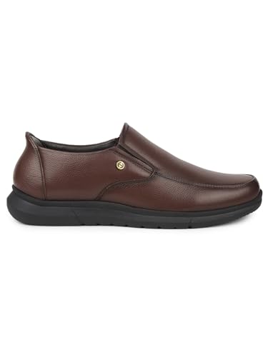 Image of Liberty Healers SCL-1 Formal Non Lacing Moccasin Shoes for Men with PU Sole | Comfortable Outsole and Lightweight | Cushioned Footbed | Suitable for Office