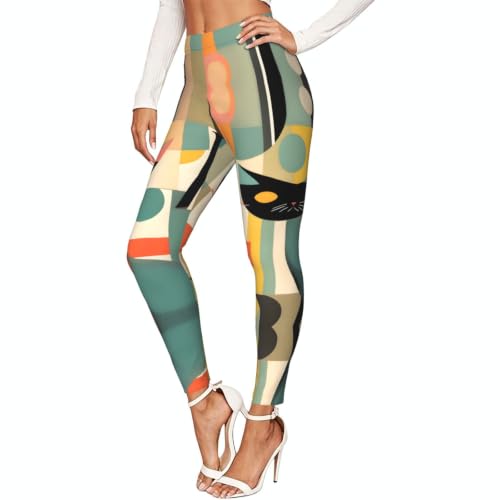 Leggings de entrenamiento con gato mallas de compresión antifatiga para fitness diario