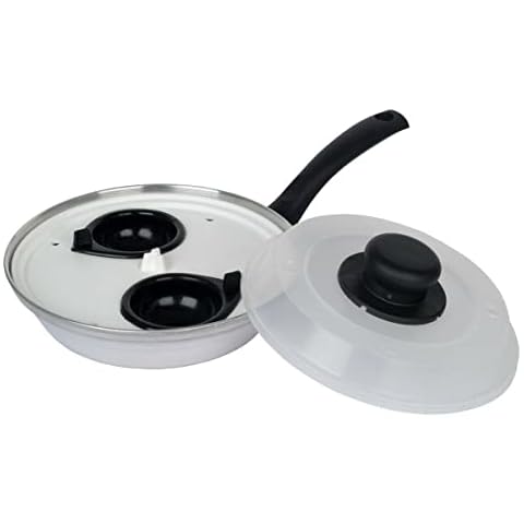 2 Cup Egg Poacher Pan with Lid | HomeXpress® Cover