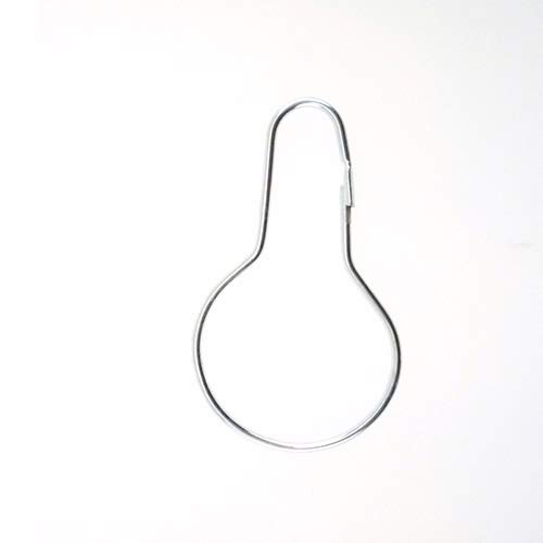 Direct Bazaar Steel Plated 2.2mm Wire Pear Clips, Curtain Hanger, Hooks