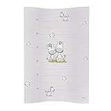Ceba Baby Cambiador Bebe Impermeable para Niños y Niñas - Gris Cebra 70x50 cm