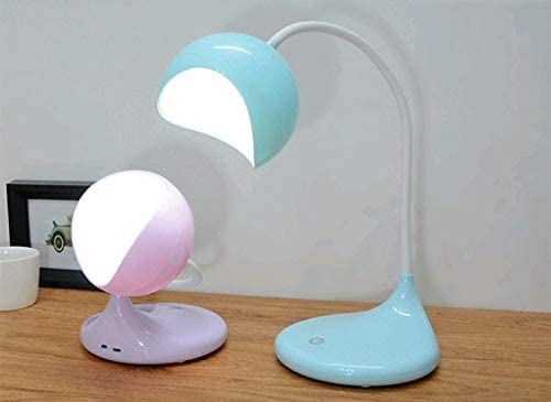 Lampe de bureau projecteur LED rose avec corps flexible orientable