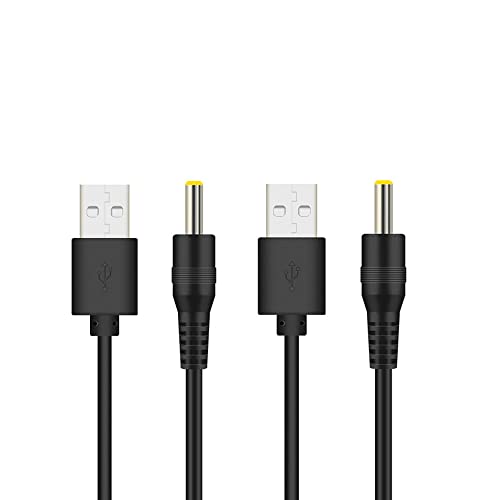 WICAREYO 2M / 6,5 Fuß USB Ladekabel Kompatibel für PSP, 2PCS USB Power Ladegerät Kabel Kompatibel für PSP 1000 2000 3000