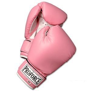 ProForce Leatherette Boxing Gloves with White Palm by Pro Force