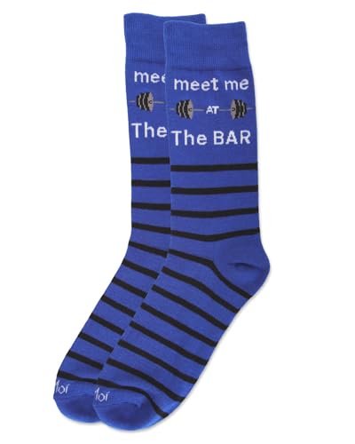 MeMoi Men's Meet Me at the Bar Rayan Blend Novelty Crew Sock2