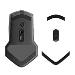 kwmobile Mouse Feet Replacement Compatible with Alienware AW610M / AW510M Computer Mouse Skates Sticker - Black