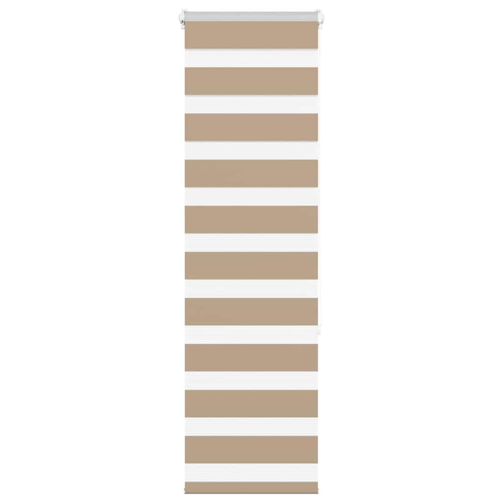 Zebra Blind Sand Brown 50x150 cm Fabric Width 45.9 cm Polyester