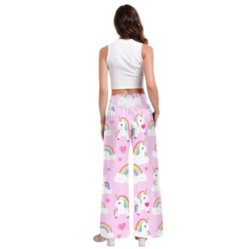 Pantalon palazzos fluide coupe ample anti-compression ventrale