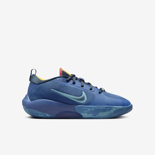 Nike IsoFly Big Kids' Basketball Shoes (FN4384-400, Mystic Navy/Armory Navy/Aegean Storm/Cosmic Clay) Size 4.53