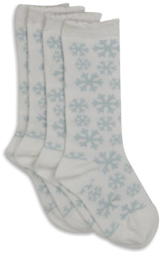 Jefferies Socks Girls 2-6x Snowflake Knee High 2 Pair Sock Pack