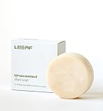 Leaf Shave | Shave Soap Bar - Unscented Bar Soap for Shaving for Women & Men, 3 oz