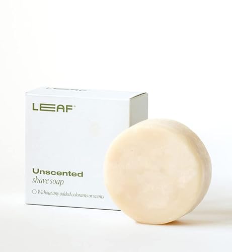 Leaf Shave | Shave Soap Bar - Unscented Bar Soap For Shaving For Women & Men, 3 Oz #TOP5
