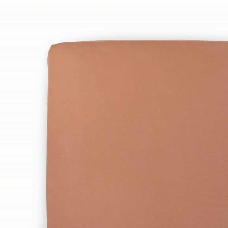 Image of Little Unicorn Premium Stretch Knit Crib Sheet |Super Soft with Optimal Stretch (Terracotta)