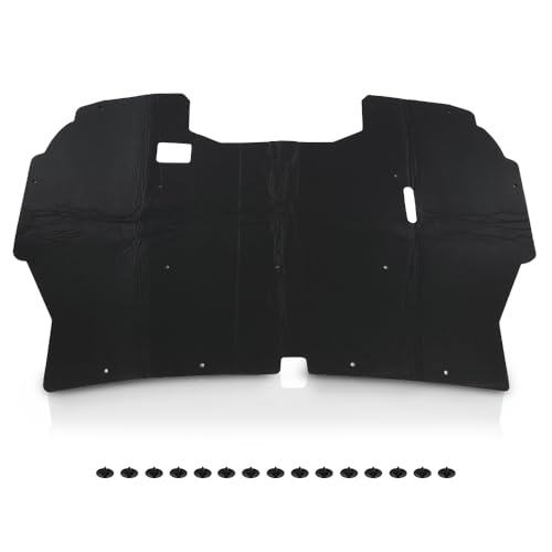 LQI Hood Insulation Pad Truck Under w/ Clips Compatible with Ford F150 1992-1996, Fit Ford F250 F350 1992-1997