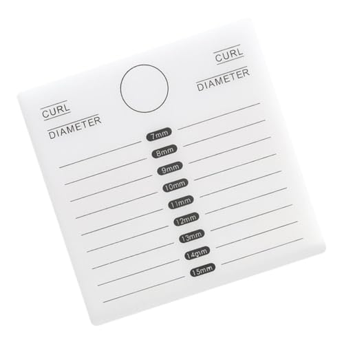 DOITOOL Paleta Grande de Acrílico Pestañas Soporte de Blanco para Tamaño para Aumentar el Proceso de Injerto en Adecuado para Uso Casa y Salones de Belleza