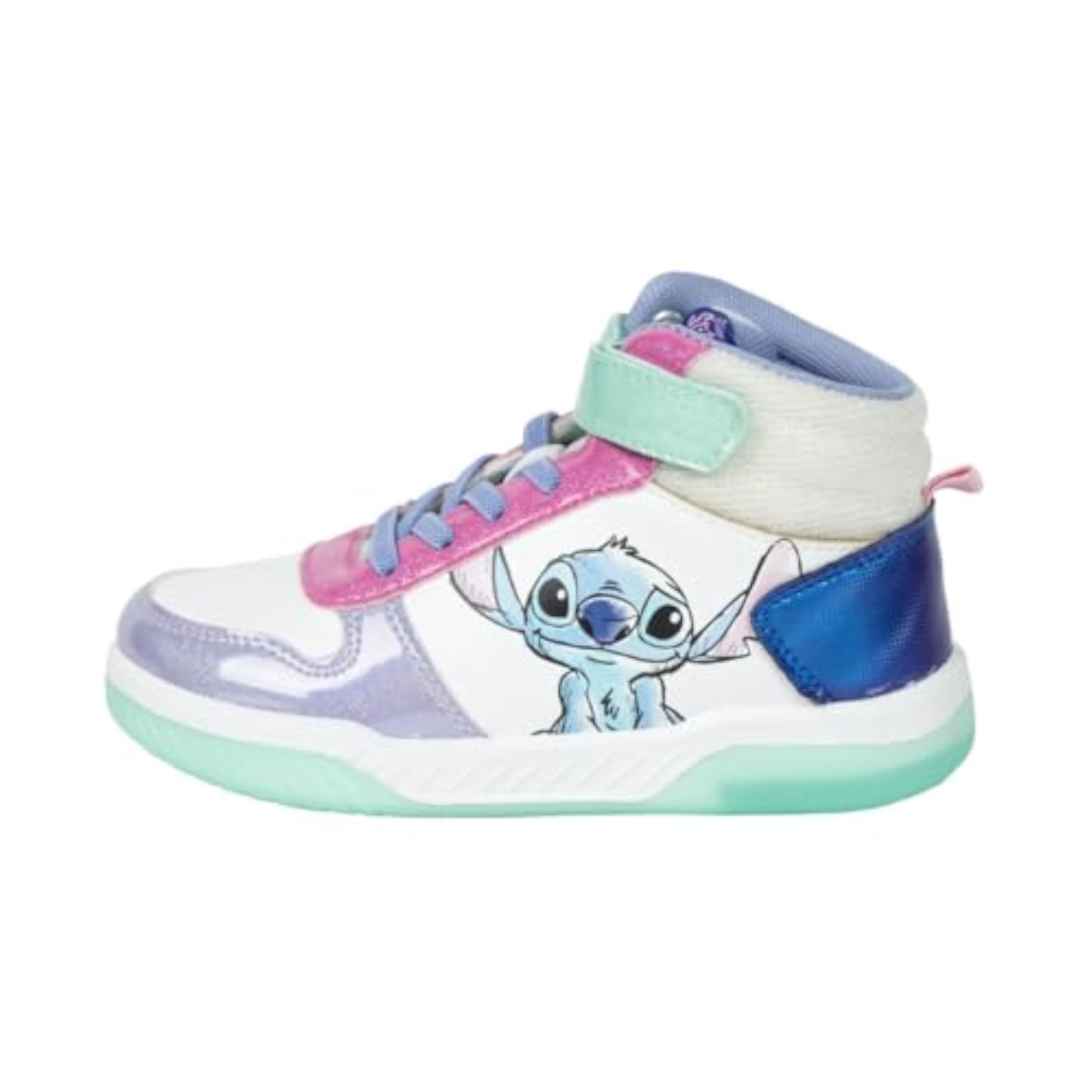Disney Stitch Zapatos Niñas, Calzado Stitch Deportivas Altas Luces, Regalo Niñas y Adolescentes, Talla EU 28
