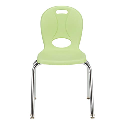 Image of Learniture LNT-116-CSW-GA Learniture Structure Series School Chairs for Classroom, 16 inch Seat Height, Green Apple, Pack of 4