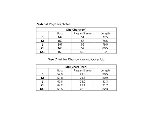 Image of Chunoy Women Summer Chiffon Floral Kimono Cardigan Cape Short Sleeve Casual Lightweight Beach Wear Cover Up Yellow Small