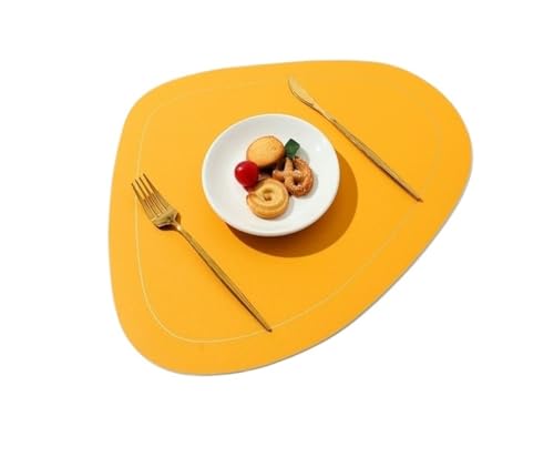 2PCS Leather Placemat Coaster Table Pads PVC...