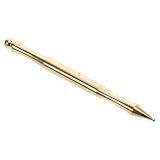 SILENRADAWN Druckpunktmassagestift aus Messing mit Doppelseitiger Feder Spitze zur Akupressur von Gesicht und Fuß für Verbesserte Durchblutung und Muskelentspannung Unterwegs