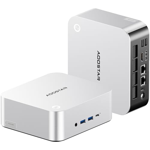 Image of AOOSTAR MACO AMD Ryzen 7 H255 Mini PC (8C /16T, up to 4.9GHz), 24GB DDR5 + 1TB PCIe4.0 SSD, Radeon 780M, OCuLink eGPU, Dual USB4, Dual 2.5G LAN, 4-Screen 4K, WiFi6 - Mini Gaming Desktop