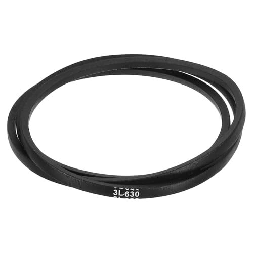 uxcell 3L630 Classic Wrapped Rubber V-Belt, 63"(1600mm) Outside Circumference, 3L Profile V Belt 3/8" Width 7/32" Height