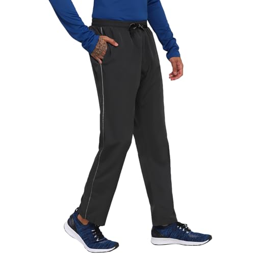 Image of Nivia Men Striped Pants /Running & Sports Trackpants /Polyester Fabric Pants with Elastic Closure