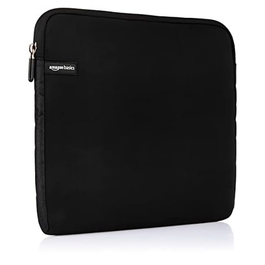 Amazon Basics NC1303154 - Funda para ordenadores portátiles (15.6"), color negro