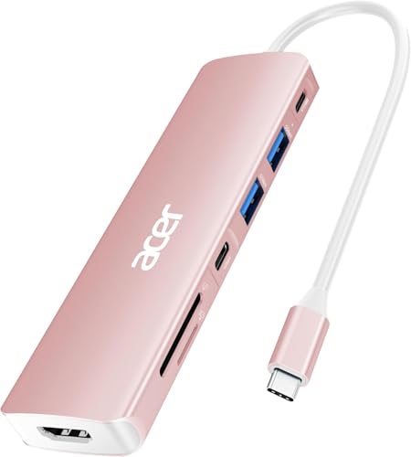 Acer USB C Hub, 7 in 1 USB-C to HDMI...