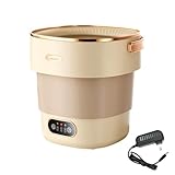 Portable Underwear Washer And Dryer Travel Washing Machine With Drain Basket Foldable Laundry Appliance Baby Clothes Washer