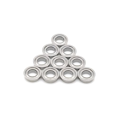 Rodamientos de bolas de ranura profunda con brida MF95ZZ mini para ejes de 5mm 2