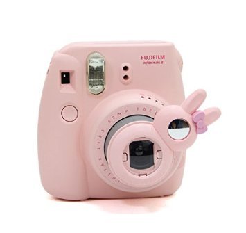 Image of CAIUL 7 in 1 Fujifilm Instax Mini 8 8+ 9 Camera Accessories Bundles (Pink Bow-Knot Mini 8 Case /Mini Album /Close-up Selfie Lens / 6 Colors Filters /Wall Hang Frames /Film Frame /Film Stickers)