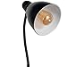 Wallniture Sol Adjustable Reading Floor Lamp with Foot Control On Off Switch Black