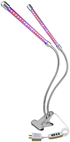 Grow Lights, Hgrope [2019 Upgraded Version] 40 LEDs Dual Heads Indoor Plant Lamp Includes UV & IR Bulbs for Indoor Greenhouse Plants and Hydroponics