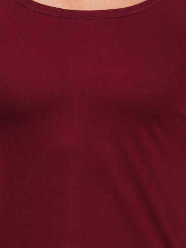 Image of RAMRAJ COTTON Pack of 4 Men's Multicolor Round Neck Half Sleeve Cotton Undershirt Vest(Assorted;85)