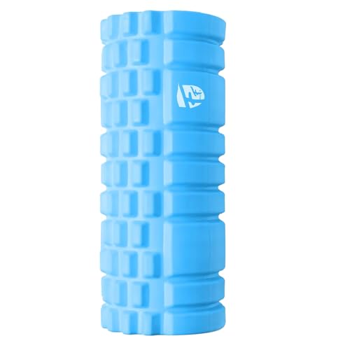 Image of FirstFit Foam Roller for Deep Tissue Muscle Massage Exercise Fitness and Pain Relief Equipment-Sky Blue