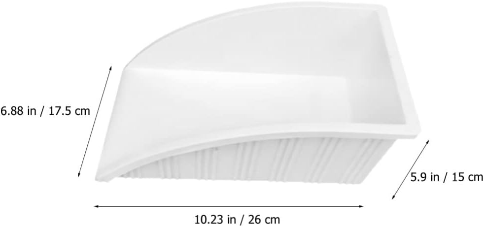 CALLARON Downspout Splash Block Rainwater Collection System Plastic Rain Gutter Water Collector Downspout Tray Fits for Floor Garden Lawn Greenhouse