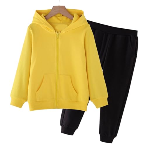 Sweat Suits For Girls Boys Full Zip Up Hoodies And Sweatpants Set Kids 2 Piece Outfits Youth Sweatsuit Tracksuit2