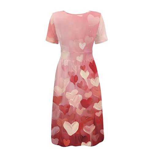 Image of Women's Summer Formal Dresses Short Sleeve Wrap V Neck Dresses Bridesmaid Wedding Guest Dress with Pockets