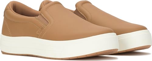 Keds Women's Park Slip On Fashion Sneaker, Tan Leather, 6.5