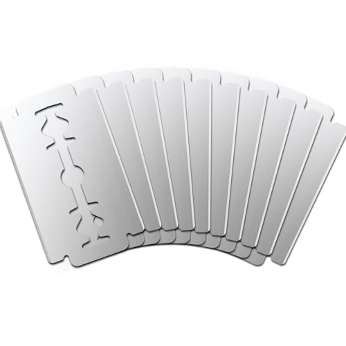 NiHome 10-Pack Bread Lame Replacement Blades, Ultra Sharp for European Bread Dough Scoring, Compatible with Most Handles, Premium Durable Material for Precision Cuts, Create Intricate Patterns Easily