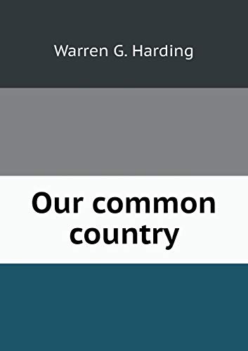 Our common country 5519473102 Book Cover