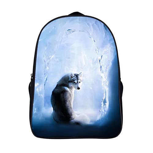 Sac à dos Husky 3D 40x28x16cm pour école et loisirs unisexe