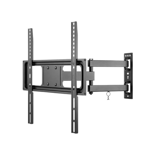 Goobay 49744 väggfäste 55 tum utdragbar och helt rörlig för TV och bildskärmar från 32 till 55 tum till 35 kg max. VESA 400 x 400, svart